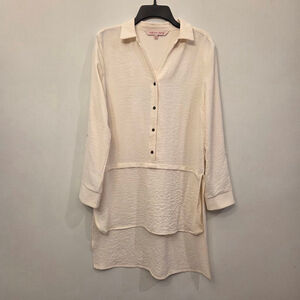 Willow Drive Cream Tunic Top Size Small
